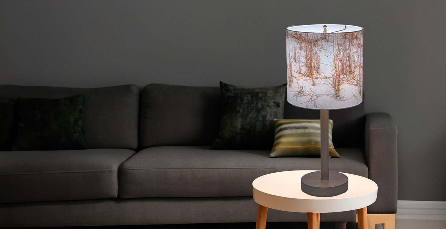 Our standard table lamp base has a clean modern look